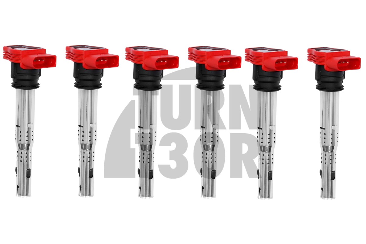 Paquetes de bobinas NGK rojos diseñados para los modelos Audi RS4/S4 B5 y S4/S5 B8, compatibles con Audi R8