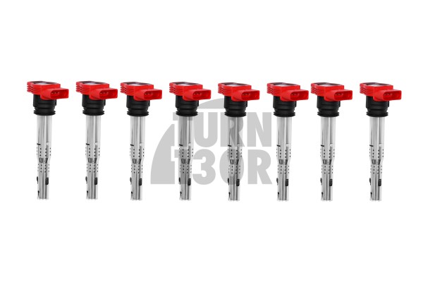 NGK red coil packs designed for the Audi RS4 B7, compatible with the Audi R8