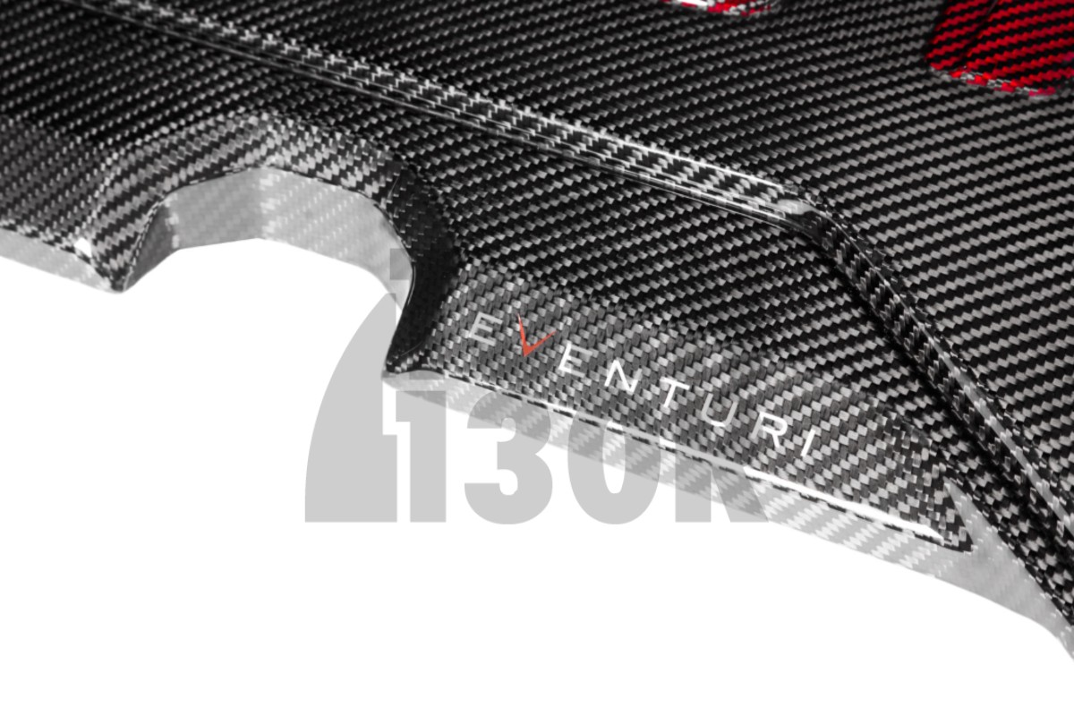 Eventuri Carbon Fiber / Red Kevlar Engine Cover for Audi RS3 8V.5 / TTRS 8S and RS3 8Y