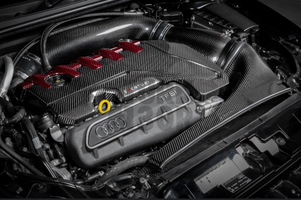 Eventuri Capac de motor din fibră de carbon / Kevlar roșu pentru Audi RS3 8V.5 / TTRS 8S și RS3 8Y