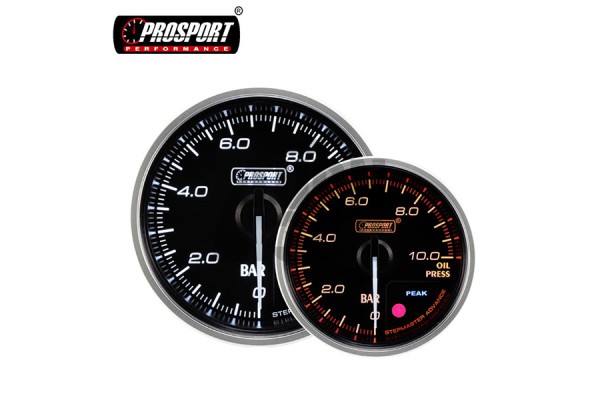 52mm Red / White Oil Pressure Gauge Prosport Supreme  