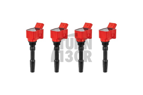 red ignition coils for S3 8V / Golf 7 GTI / R / Leon 3 Cupra / TT 8S 2.0 TFSI EA888.3 Alpha Competition