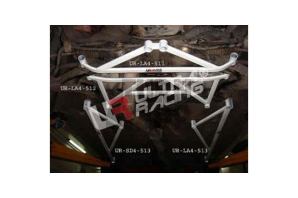 Ultra Racing 4 Point Front Subframe Brace Subaru Impreza GT GC8 / WRX STI 01-07 