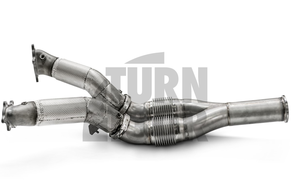 Akrapovic Catless Downpipes for Nissan R35 GTR