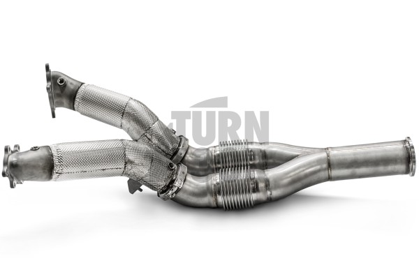 Akrapovic Catless Downpipes pentru Nissan R35 GTR