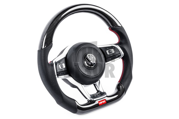 Volant en fibre de carbone pour Golf 7 GTI / Golf 7 R / Polo GTI / UP GTI / Scirocco FL APR