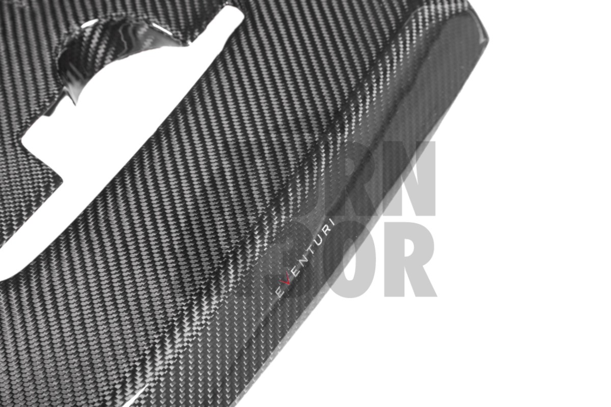 Eventuri Carbon Fiber / Red Kevlar Engine Cover for Toyota Yaris GR